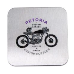 Custom Stainless Steel Square Coasters W/ Full Color Imprint