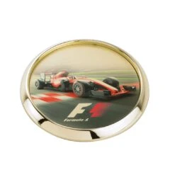 VividPrint™ Coaster - Danville 4" Gold/Gold