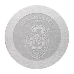 Round Stainless Steel Coasters (Engraved)