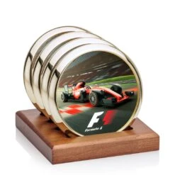 VividPrint™ Coaster - Set Of 4 Danville/Porterfield Gold/White