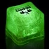 1 3/8" Pad Printed Green Lited Ice Cube -Bar Supply Store QPic 897