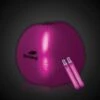24" Pink Light Up Translucent Inflatable Beach Ball -Bar Supply Store QPic 906