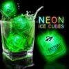 Green Neon Lited Ice Cubes(Pad Print) -Bar Supply Store QPic 944