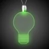 24" Laser Engraved Green Light Bulb Light-Up Pendant Necklace -Bar Supply Store QPic 950
