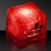1 3/8" Digi-Printed Red Lited Ice Cube -Bar Supply Store QPic 963