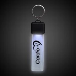 Pad Printed White LED Key Chain