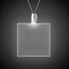 24" Digi-Printed White Square Light-Up Pendant Necklace 2 24" Digi-Printed White Square Light-Up Pendant Necklace -Bar Supply Store QPic 980