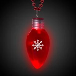 LED Jumbo Christmas Bulb Necklace